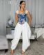Solid Color Ruched Wide Leg Pants LSD-3068