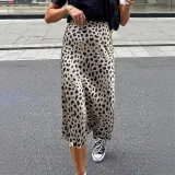 Fashion Printed Split Long Skirt GMKK-lt-88398
