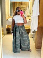 Camouflage Printed Wide Leg Pants LSD-3003