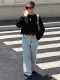 Solid Color Lace Long Sleeve T Shirt YWXS-K26L3003