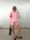 Solid Color Hooded Sweatshirt Two Piece Short Set YWXS-K26L2916