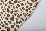 Leopard Printed Halterneck Backless Maxi Dress GZJQ-K6D16733A