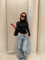 Long Sleeve Solid Color T Shirt GXIY-K26L2944