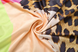 Leopard Printed Irregular Patchwork Mini Dress GZJQ-K6D17519A