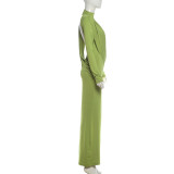 Solid Color Sleeveless Maxi Dress XEF-K6D16946A