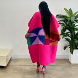 Casual Color Block Tassel Knits Coat TR-1373