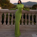 Solid Color Sleeveless Maxi Dress XEF-K6D16946A