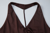 V Neck Backless Sleeveless Mini Dress LJSF-D6822311X