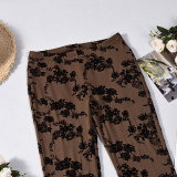 Mesh See Through Flare Pants GFRT-11959