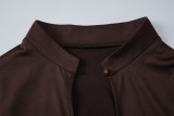 Solid Color Long Sleeve Hollow Out Two Piece Pants Set LJSF-S6622072X