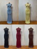 Mesh Patchwork Sleeveless Maxi Dress GADE-11432