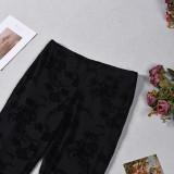 Mesh See Through Flare Pants GFRT-11959