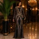 Long Sleeve Sequin Printed Maxi Dress CYA-902558
