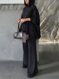 Loose Long Sleeve Hooded Top Pants Suit HNIF-MC019