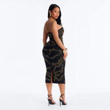 Sexy Hot Drill Tube Top Evening Dress CYA-902533
