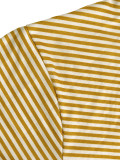 Stripe Stand Collar Top Wide Leg Pants 2 Piece Set HNIF-MC008