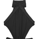 Sleeveless Solid Color Backless Maxi Dress BY-7812