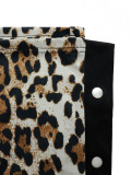Leopard Printed Long Sleeve Two Piece Pants Set HNIF-TY023