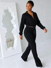 Sport Long Sleeve Coat Two Piece Pants Set HNIF-TY012