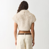 Stand Collar Fur Top GDSF-D26TP335