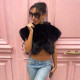 Stand Collar Fur Top GDSF-D26TP335