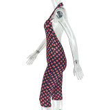 Leopard Printed Backless Jumpsuit GJYO-JP006502