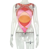 Printed Backless Sleeveless T Shirt GJYO-JT0128980