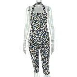Leopard Printed Backless Jumpsuit GJYO-JP006502