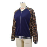 Leopard Sequin Long Sleeve Jackets Coats GYLY-11396