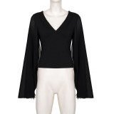 Mesh See Through Patchwork T Shirt GPKJ-MR50703