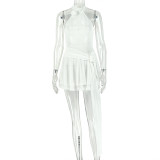 Solid Color Backless Mini Dress GJYO-JD305931