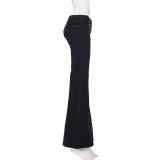 Fashion Retro Low Waist Flare Pants GPKJ-MR51948