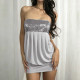 Sexy Sequin Ruched Tube Top Dress GPKJ-MR51913