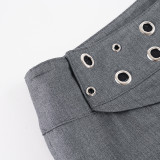 Fashion Hollow Out Micro Flare Pants GPKJ-MR51909