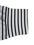 Stripe One Shoulder Long Sleeve Pants 2 Piece Set HNIF-SY017