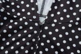 Polka Dot Printed Long Sleeve Two Piece Pants Set BLG-S5920221A