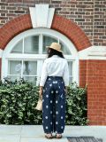 Plus Size Polka Dot Printed Straight Jeans GYLN-3811