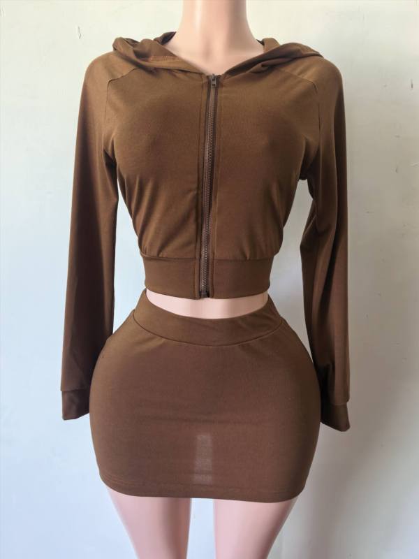 Pre Order: About 7 work days shipping Casual Two Piece Skirts Set YUEM-202695