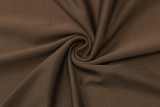 Long Sleeve Solid Color Ruched Maxi Dress BLG-D5619385A