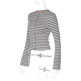 Stripe Long Sleeve Top BLG-T6722158A
