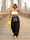 Plus Size Loose Wide Leg Jeans GYLN-0196