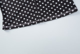 Polka Dot Printed Long Sleeve Two Piece Pants Set BLG-S5920221A