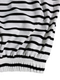 Stripe One Shoulder Long Sleeve Pants 2 Piece Set HNIF-SY017