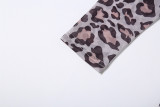 Leopard Printed Mesh Patchwork Romper GZJQ-K6Q18528A