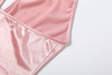 Halterneck Backless Tight Romper GZJQ-K6Q18656A