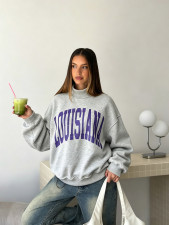 Letter Printed Long Sleeve Loose Pullover YWXS-K26L2927