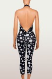 Sleeveless Polka Dots Printed Jumpsuit YWXS-K26L2258