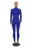 Long Sleeve Zipper Solid Sport Jumpsuit SFY-935