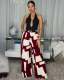 Geometric Print Wide-leg Pants GTYZ-7629