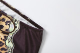 Leopard Printed Drawstring Pants GZJQ-K6P18191A